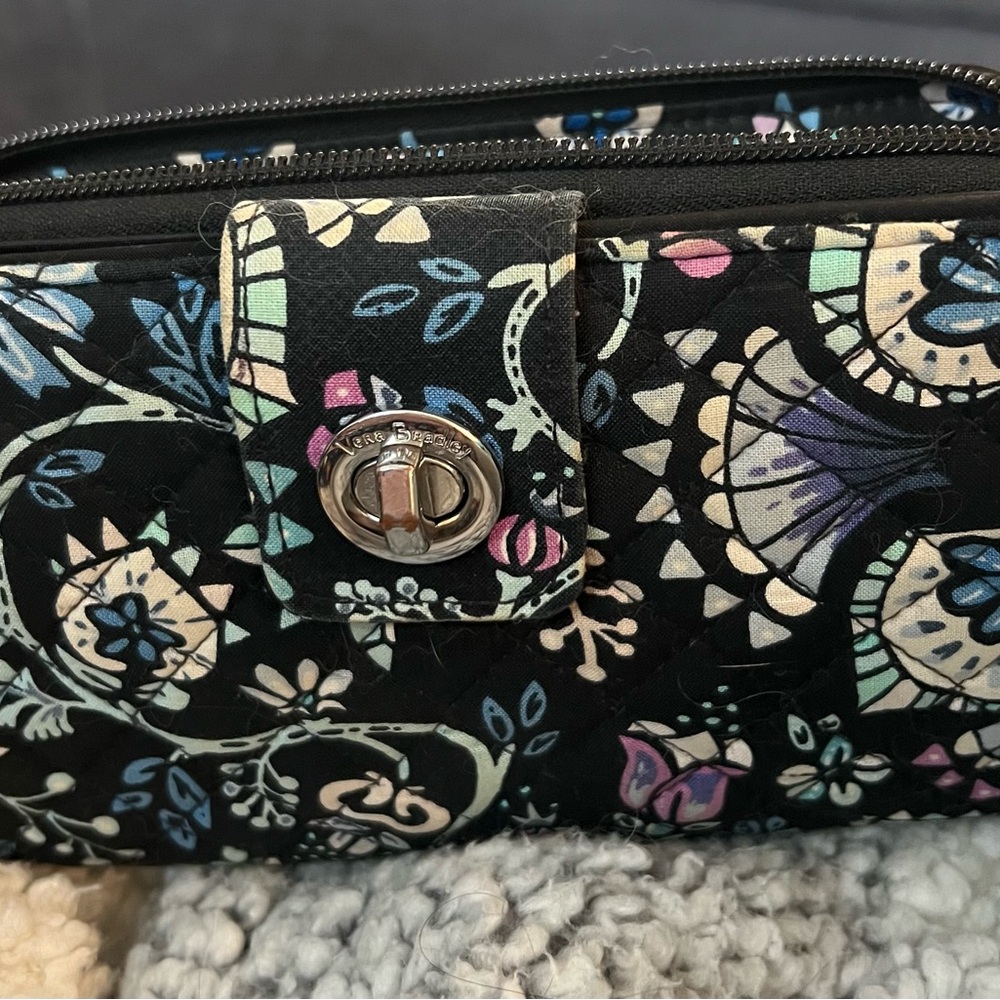 Vera Bradley Black Floral Women's Bag